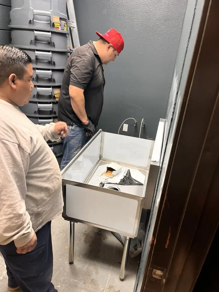 Commercial plumbing and sink installation in Little Falls